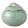 Pfaltzgraff Seychelles Green Sea Sugar Bowl with Lid