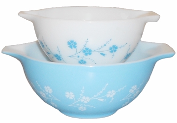 Blue Dianthus by Pyrex