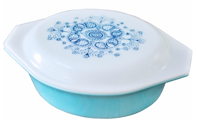 Blue Doily by Pyrex
