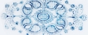 Pyrex Blue Doily