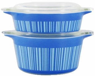 Blue Stripe by Pyrex