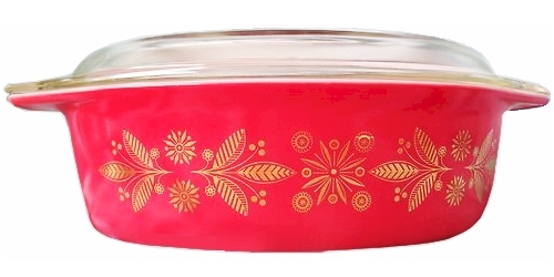 Golden Poinsettia by Pyrex