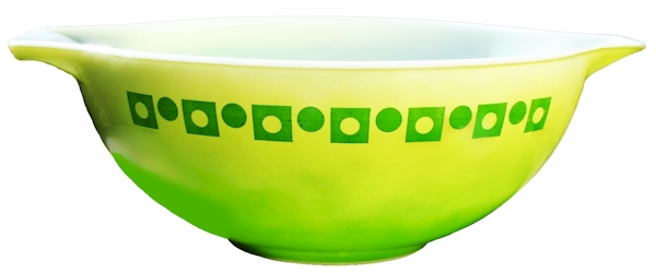 Green Dot Square by Pyrex