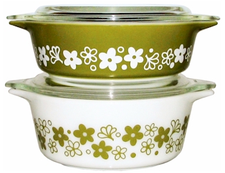 Spring Blossom Green by Pyrex