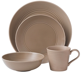 Gordon Ramsay Maze Taupe by Royal Doulton