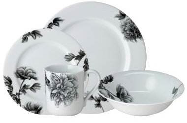 Black Peony by Royal Worcester