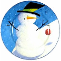 Cherry Snowman by Sakura