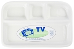 BIA White Divided TV Tray