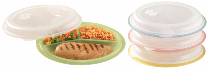 Details about   Divided Microwave Portion Plate Vented Lids Lunch Dinner Diet BPA Free 2 Pack