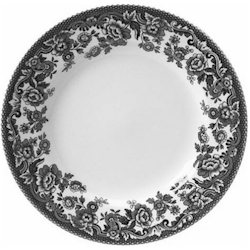 Spode DELAMERE BLACK サラダボウルとトレー皿セット　英国 Discontinued Spode Delamere Black Dinnerware