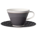 Villeroy & Boch Caffe Club Uni Steam Breakfast Cup & Saucer