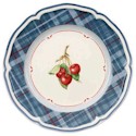 Villeroy & Boch Cottage Blue Plaid Rim Salad Plate