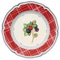 Villeroy & Boch Cottage Red Plaid Rim Salad Plate